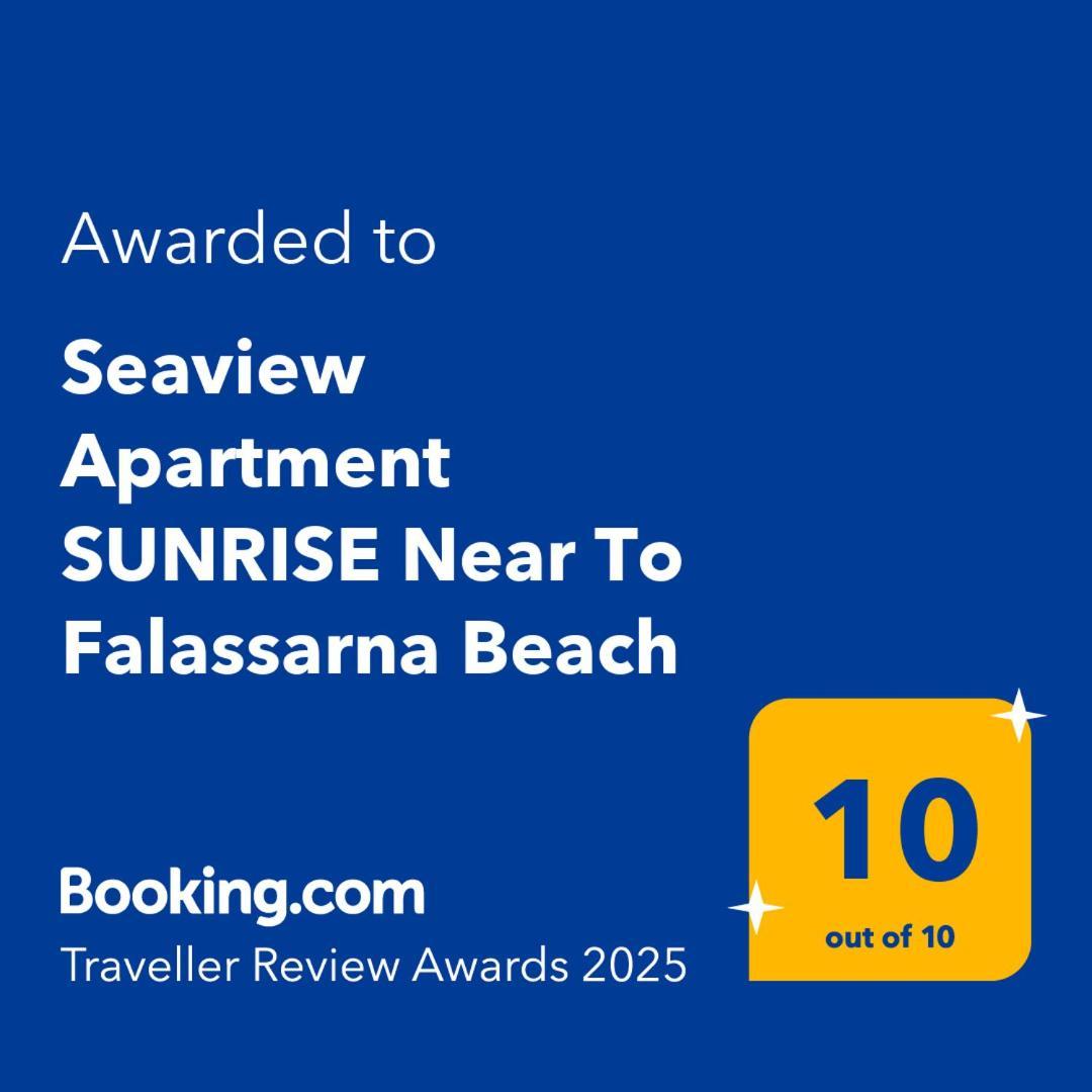 Seaview Apartment Sunrise Near To Falassarna Beach Kolymbari Dış mekan fotoğraf